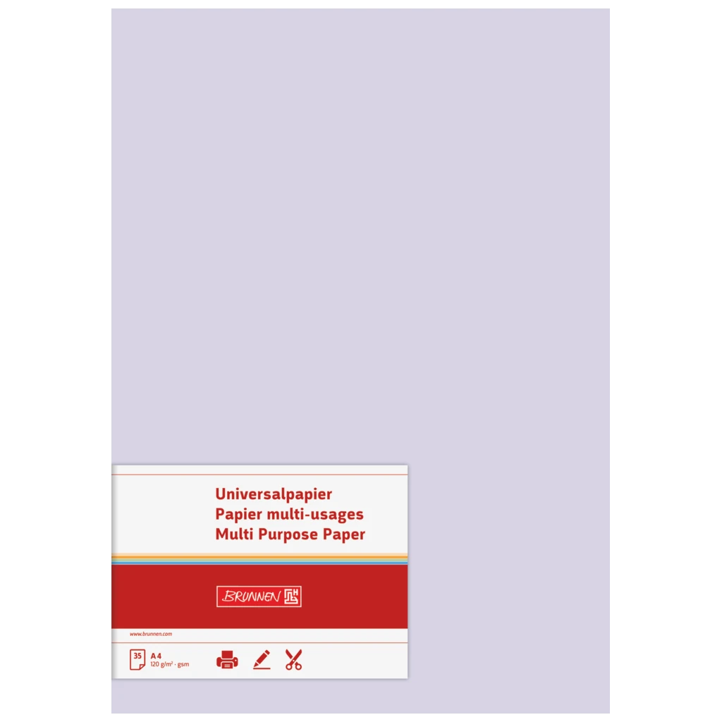 Multifunktionellt papper Universellt papper | A4, 120 g/m², lilac, 35 blad