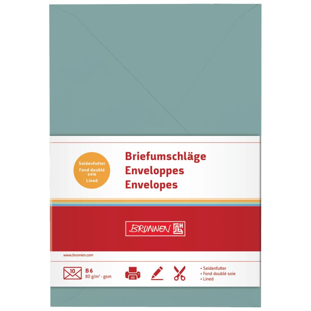 Kuvert Universellt papper | B6, 80 g/m², petrol