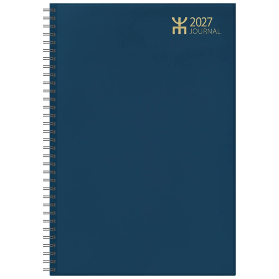 Fickkalender Journal | A4, plast, blå