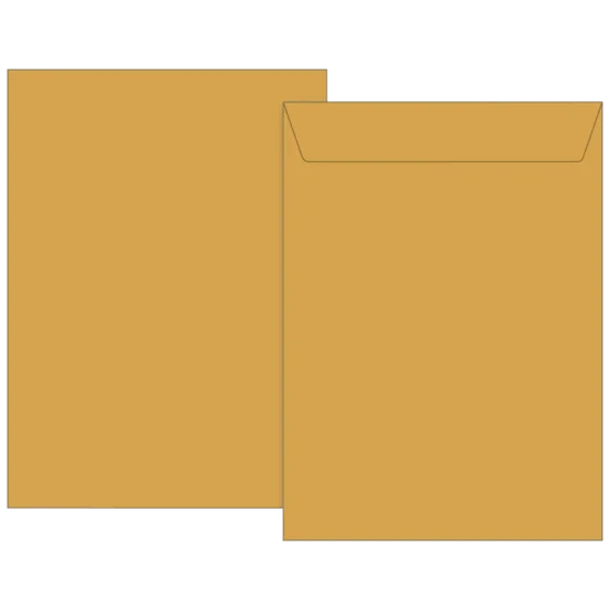 Kuvert | 162×229 mm, C5, 70 g/m², brun, 10 styck
