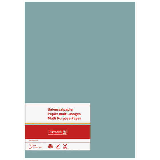 Multifunktionellt papper Universellt papper | A4, 120 g/m², petrol, 35 blad
