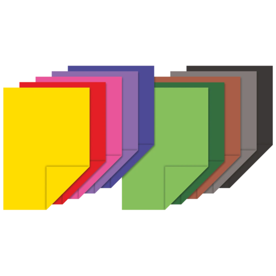 Block av färgat papper | A4, 20 blad