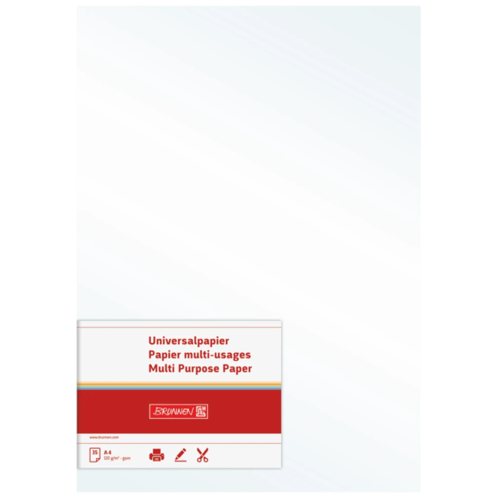 Multifunktionellt papper Universellt papper | A4, 120 g/m², pärlvit, 35 blad