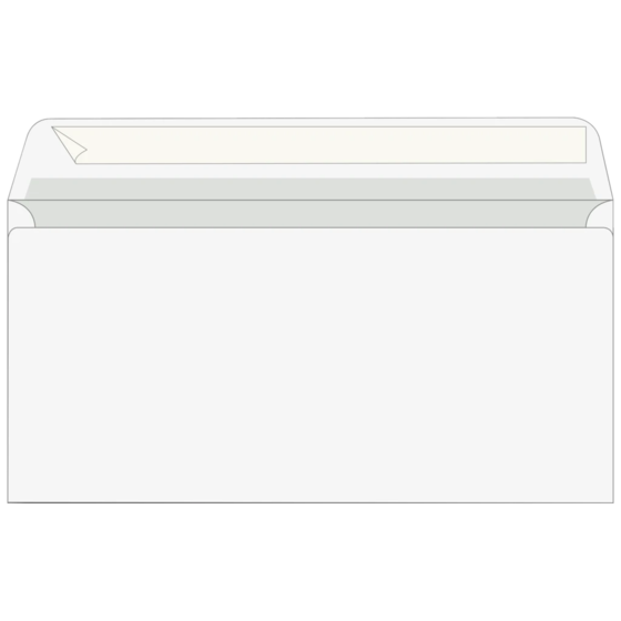 Kuvert | 220×110 mm, DIN lang, 75 g/m², vit, 100 styck
