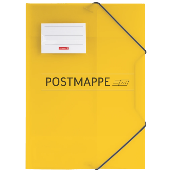 Postmapp | A4, Påfyllningsnivå: 10 mm, gul