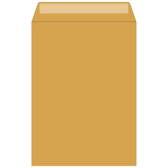 Kuvert | 162×229 mm, C5, 70 g/m², brun, 100 styck