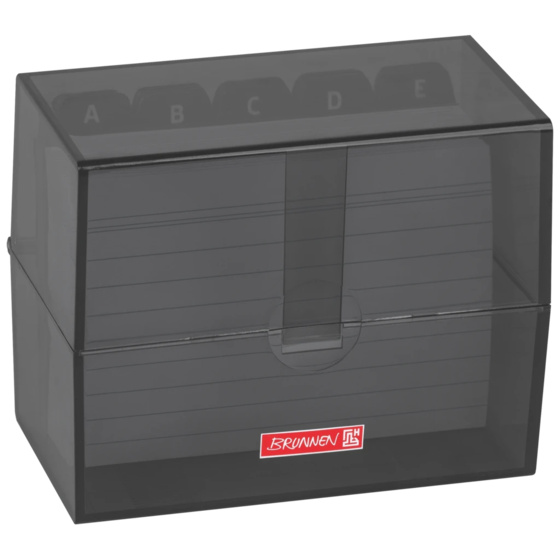 Box för indexkort Colour Code fylld | 120×95×65 mm, A7, onyx