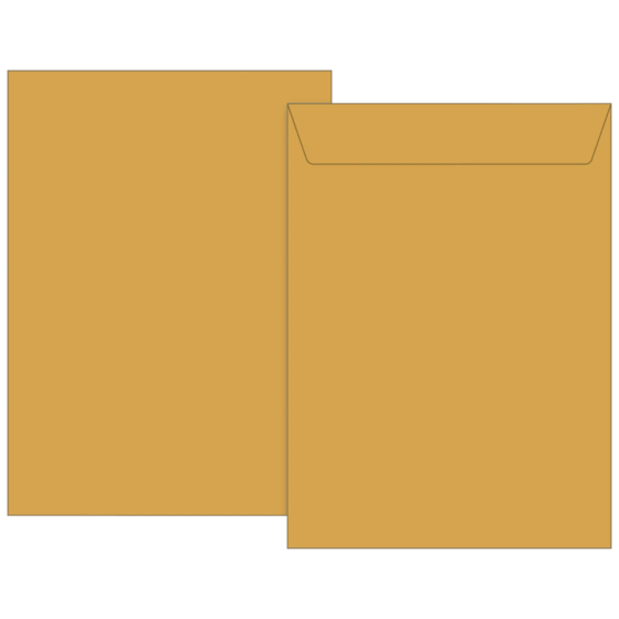 Kuvert | 162×229 mm, C5, 70 g/m², brun, 100 styck