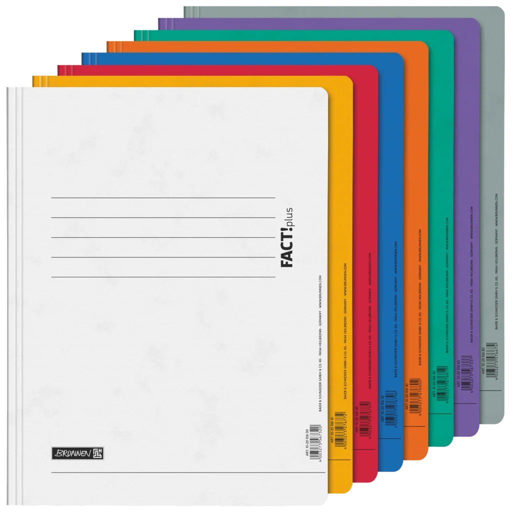 Folder FACT!plus | A4, Påfyllningsnivå: 10 mm, sorterat, 8 styck