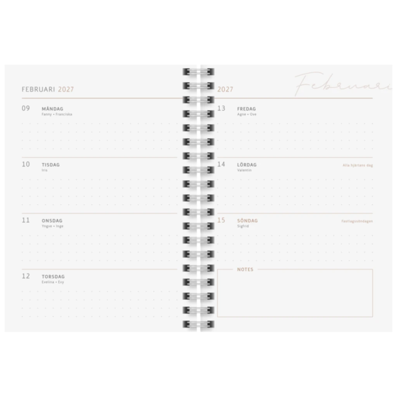 Dagbok Design “Black&White” | A6, plast
