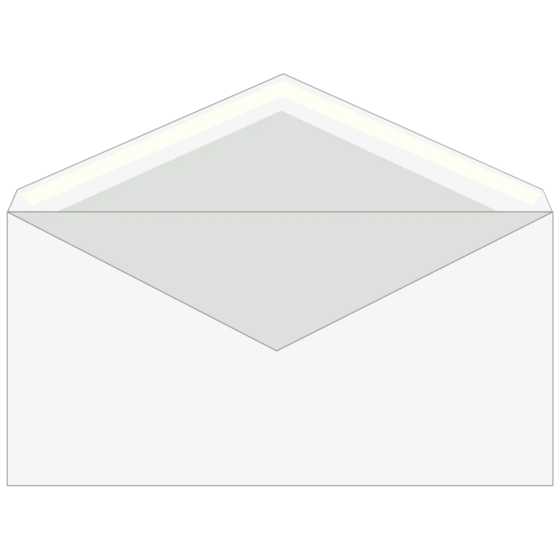 Kuvert | 220×110 mm, DIN lang, 75 g/m², vit, 25 styck