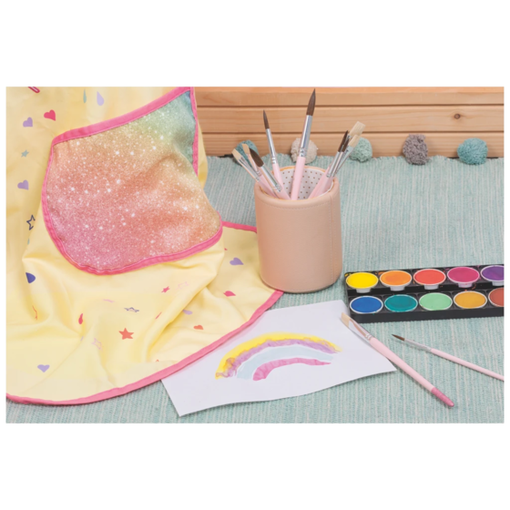 Borstset för skola Magic Rainbow | rosa, 8 pensel
