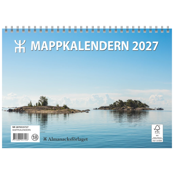 Mappkalendern 2027 | 25×18 cm