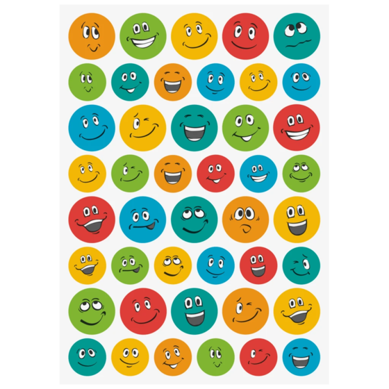 Klistermärkesblock Belöning “Smile” | A5, mångfärgad, 6 blad