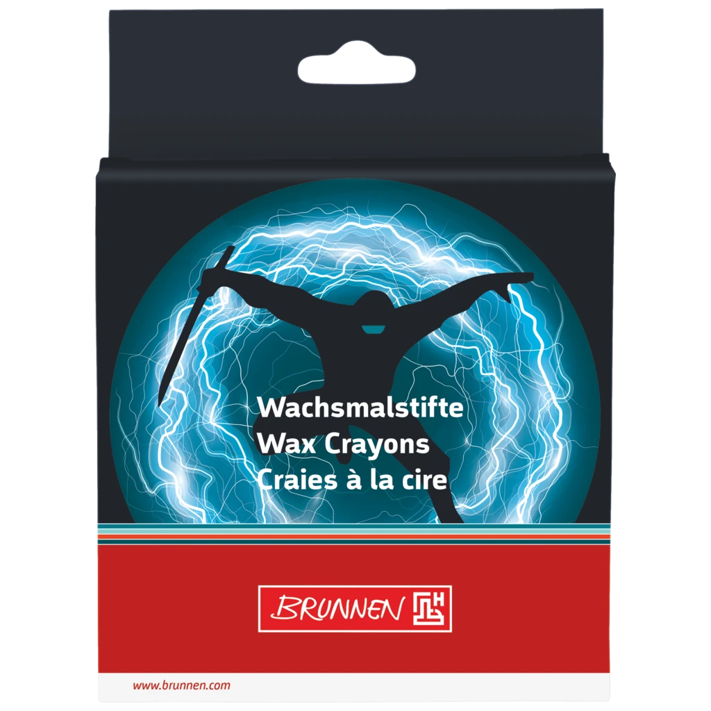 Wax Crayon Set Ninja Power | petrol/black, 8 piece(s)