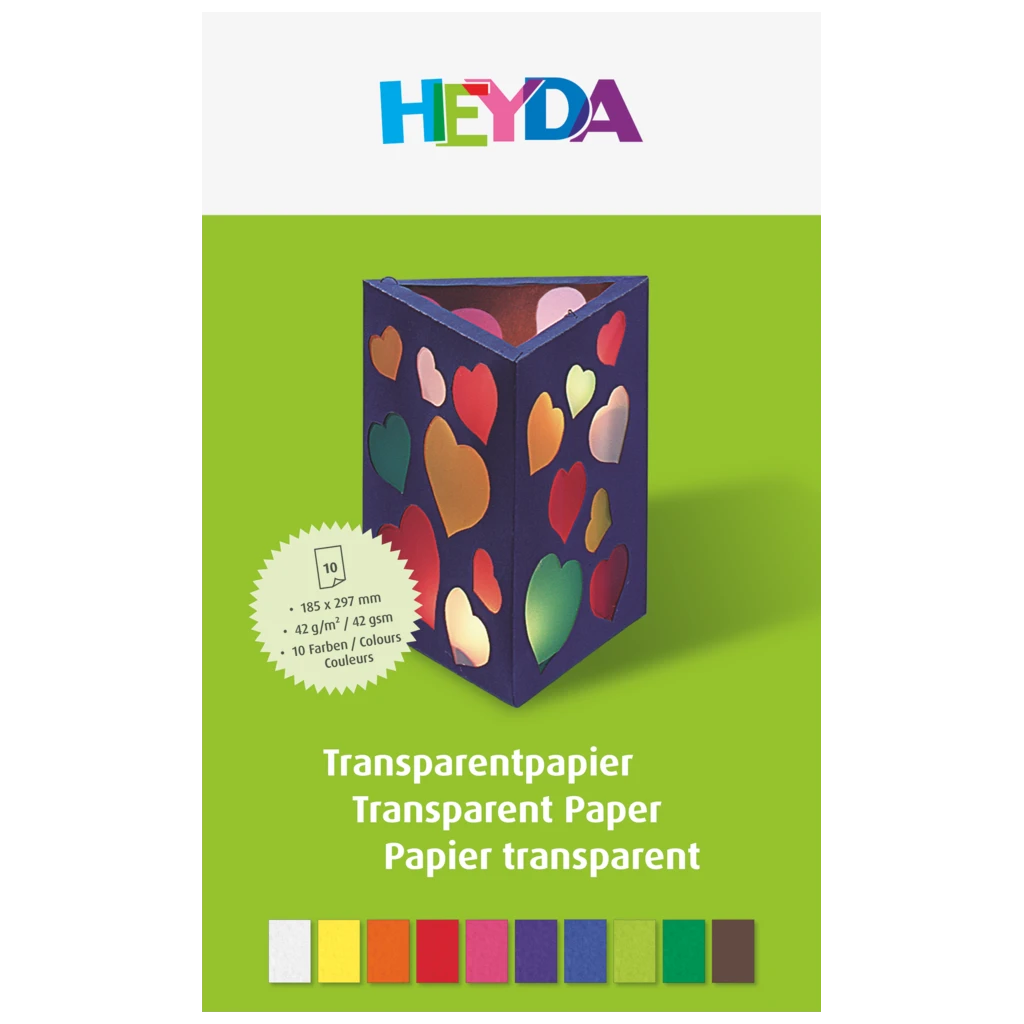 Transparent papper “Drakpapper” Pysselmapp | 19,8×29,7 cm, 10 blad, 42 g/m²