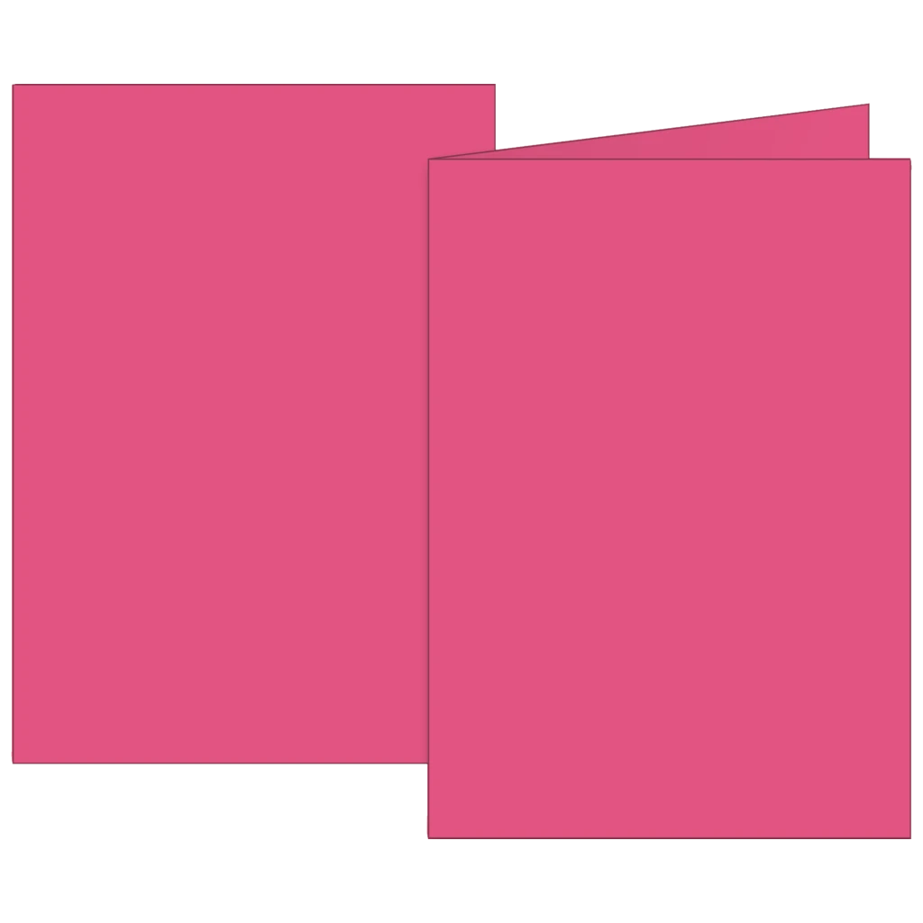Vikbara kort Universellt papper | A6, 105×150 mm, 160 g/m², fuchsia, 10 styck