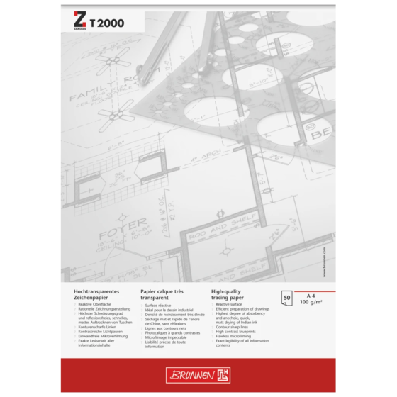 Designblock | A4, 50 blad, vit