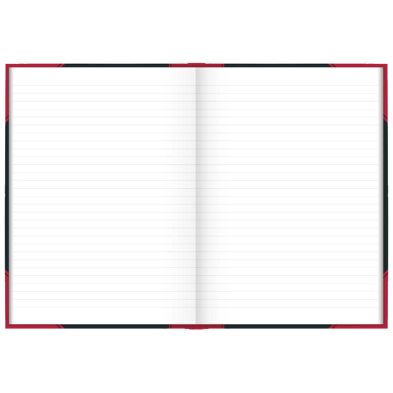 Anteckningsbok Kina bok | A4, linjerat, svart