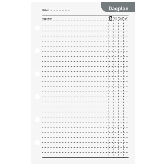 Blankettsats Systemkalender Aplan Pocket | 8,2×12,8 cm