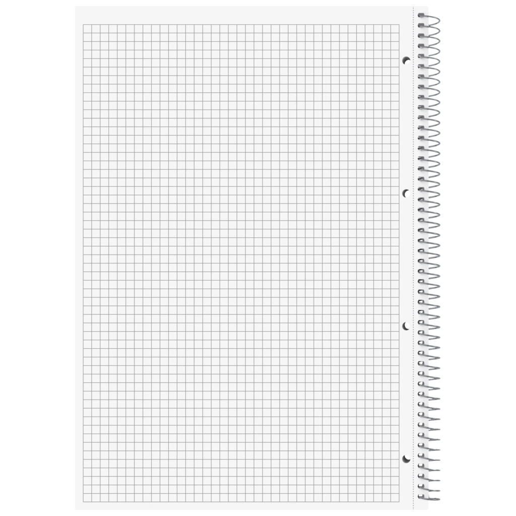 Spiralanteckningsbok Premium Metallic | A4, checkad, 100 blad / 200 sidor, antracit