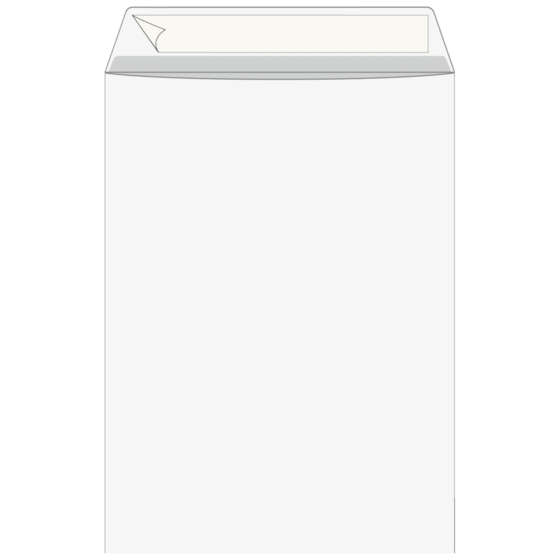 Kuvert med fönster | 162×229 mm, C5, 90 g/m², vit, 100 styck