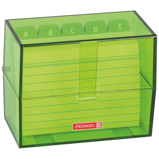 Box för indexkort Colour Code fylld | 120×95×65 mm, A7, kiwi