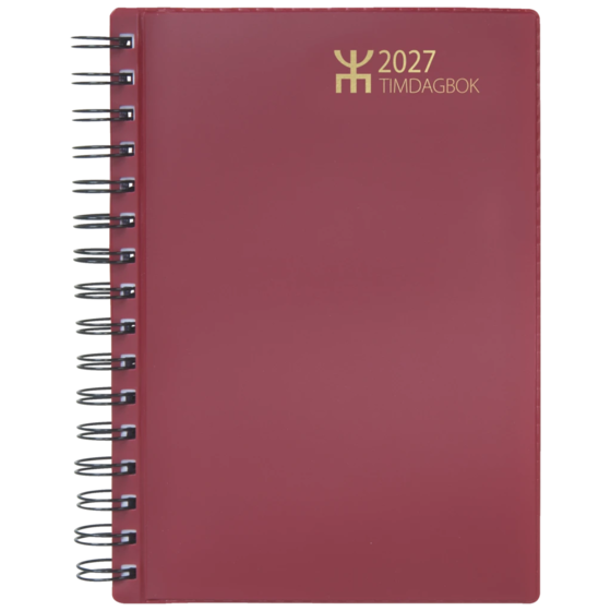 Fickkalender Timdagbok 2027 “Timdagbok” | A5, plast