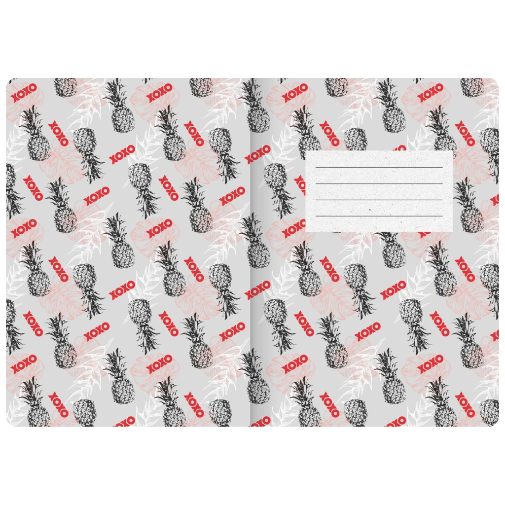 Anteckningsbok Premium Pineapple Kladde | A5, dottad