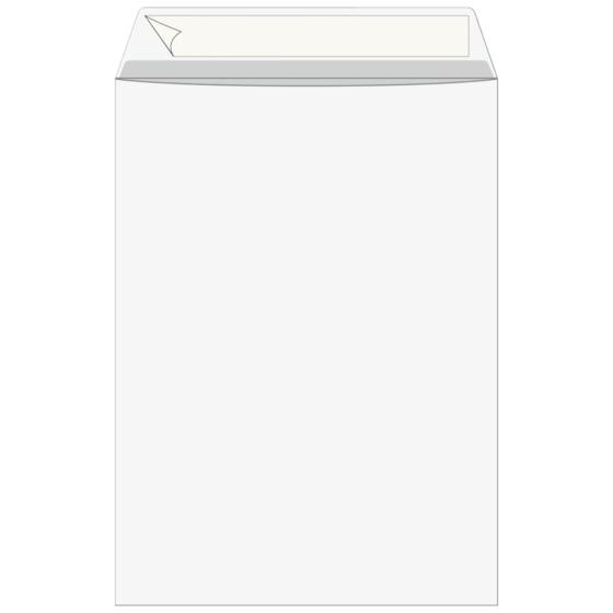 Kuvert med fönster | 229×324 mm, C4, 120 g/m², vit, 25 styck
