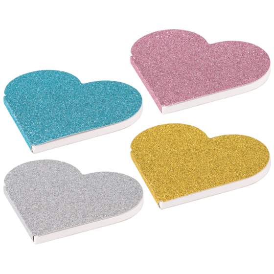 Effektblock “Glitter” | blank, 50 blad, sorterat