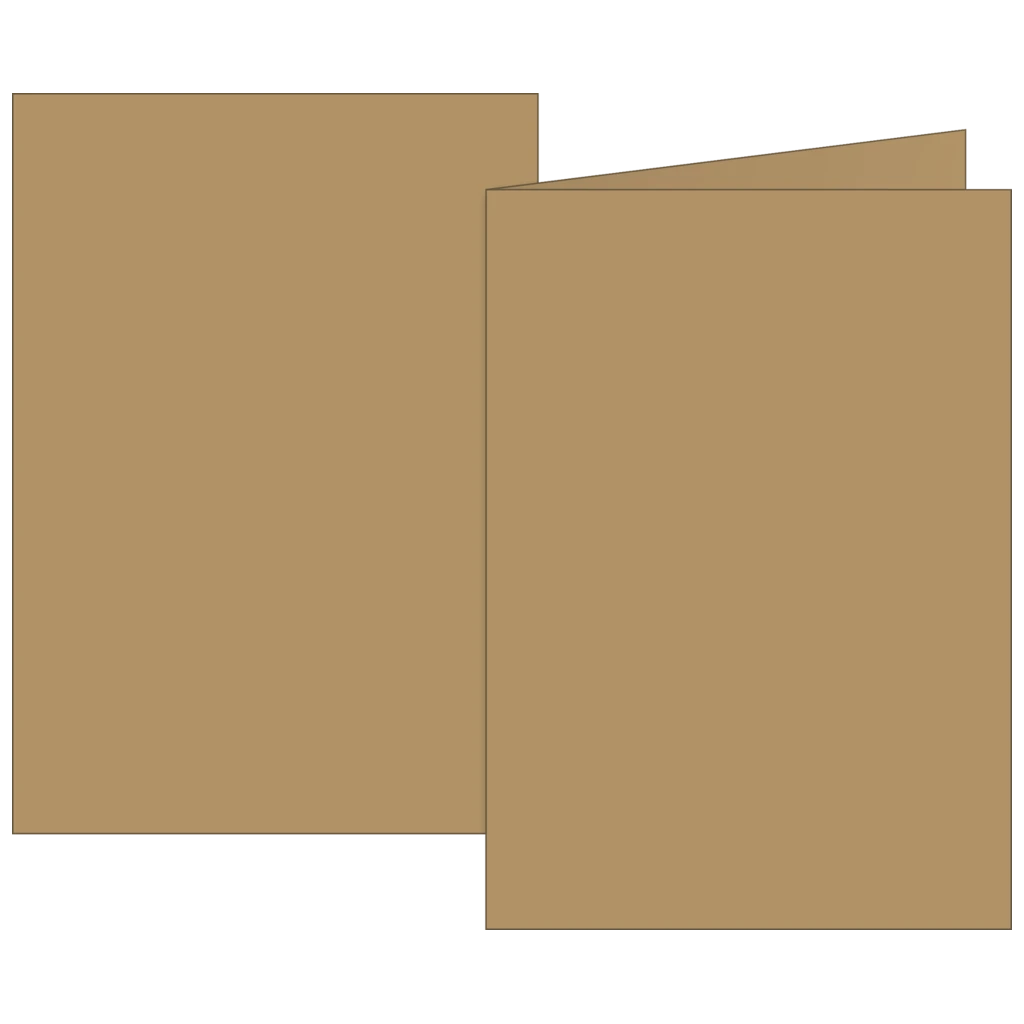 Vikbara kort Universellt papper | B6, 200 g/m², sand, 10 styck