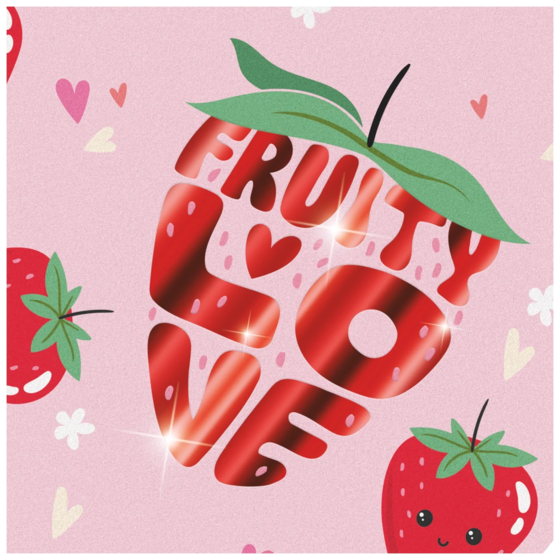 Box för häften Fruity Love | A4, Påfyllningsnivå: 50 mm, rosa/röd