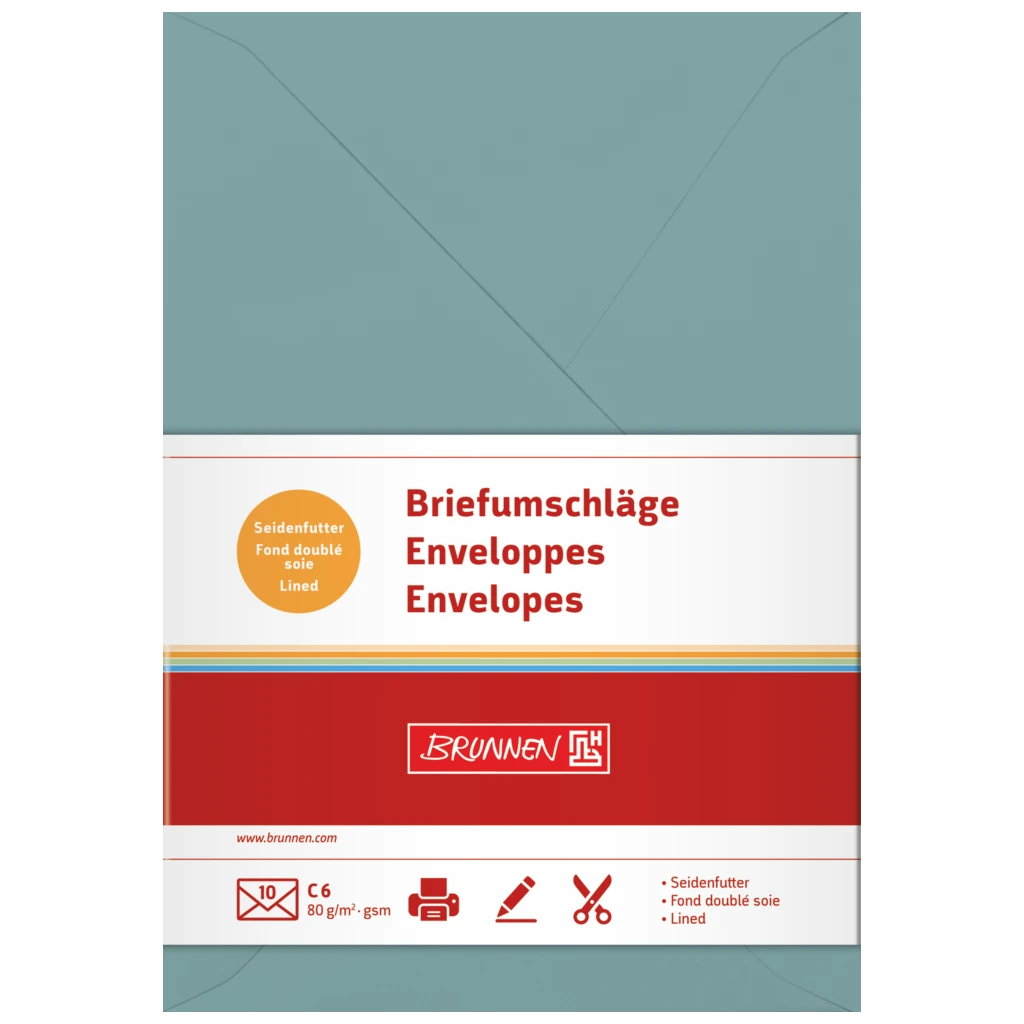Kuvert Universellt papper | C6, 80 g/m², petrol, 10 styck