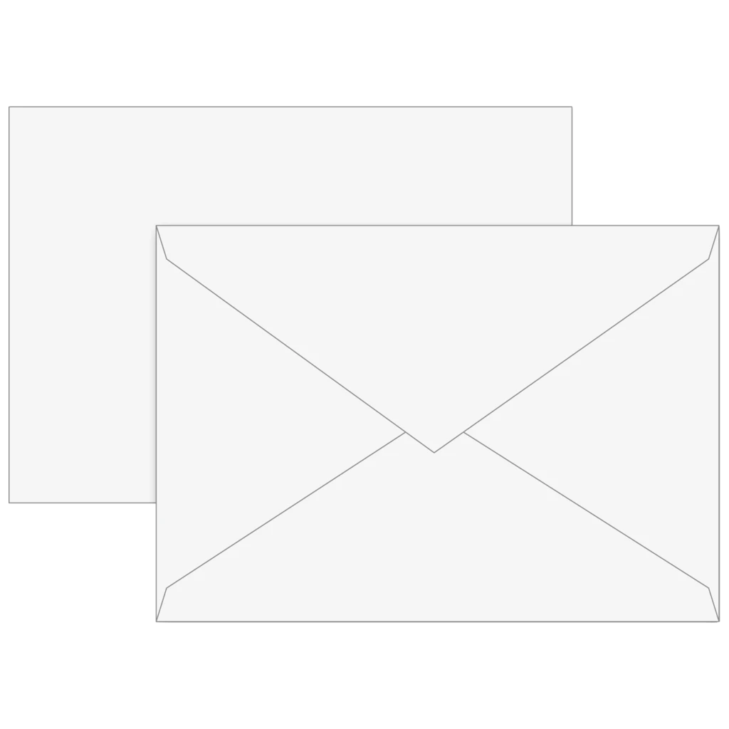 Kuvert MK-Papier | C6, 80 g/m², vit, 25 styck