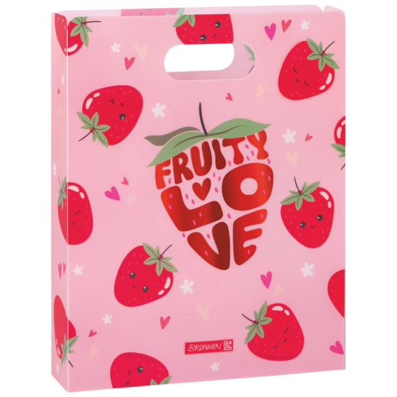 Box för häften Fruity Love | A4, Påfyllningsnivå: 50 mm, rosa/röd