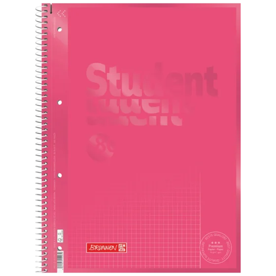 Anteckningsbok Premium Student Colour Code | A4, linjal 26, 80 blad / 160 sidor, tulip