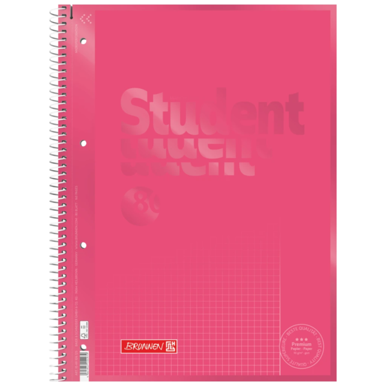 Anteckningsbok Premium Student Colour Code | A4, linjal 26, 80 blad / 160 sidor, tulip