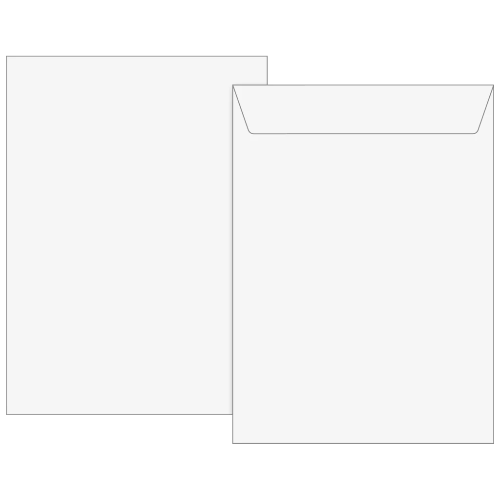 Kuvert | 162×229 mm, C5, 90 g/m², vit, 100 styck