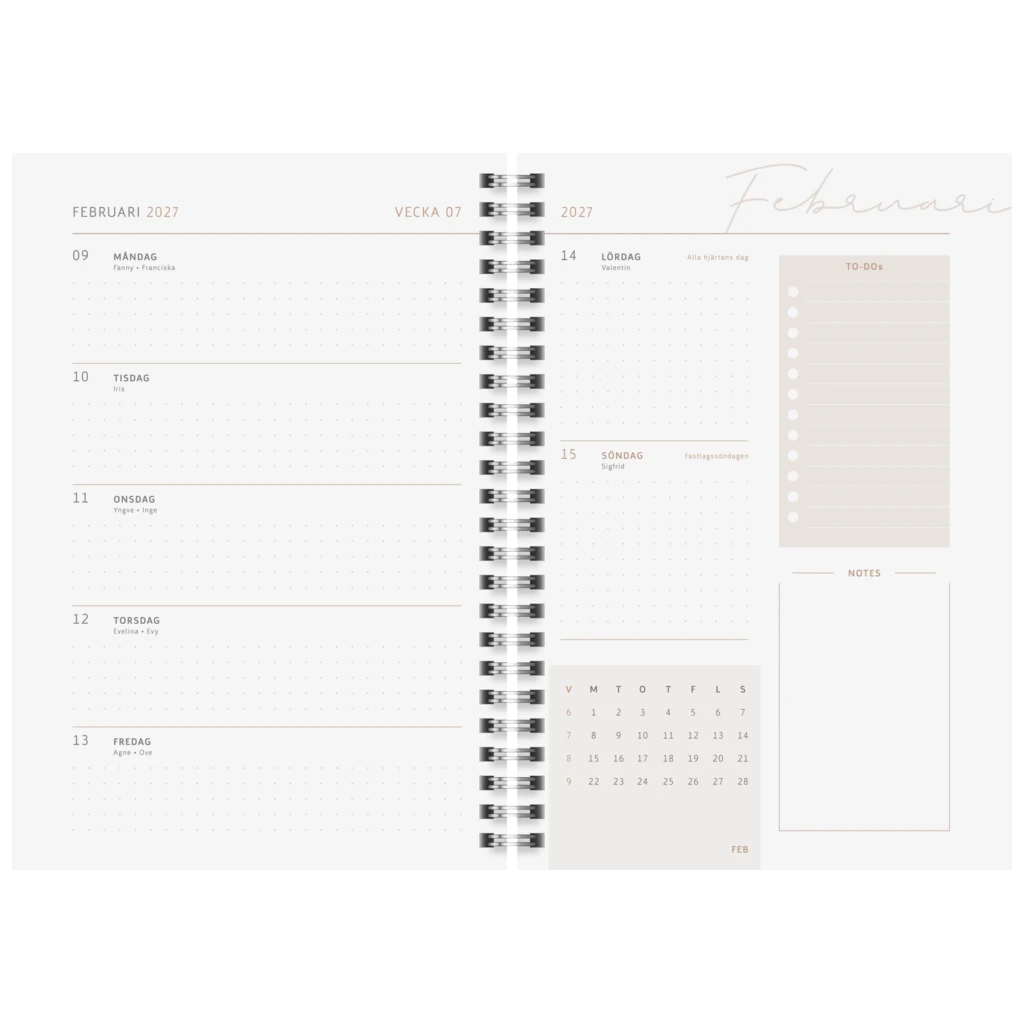 Dagbok Design “Botanical” | A5, plast