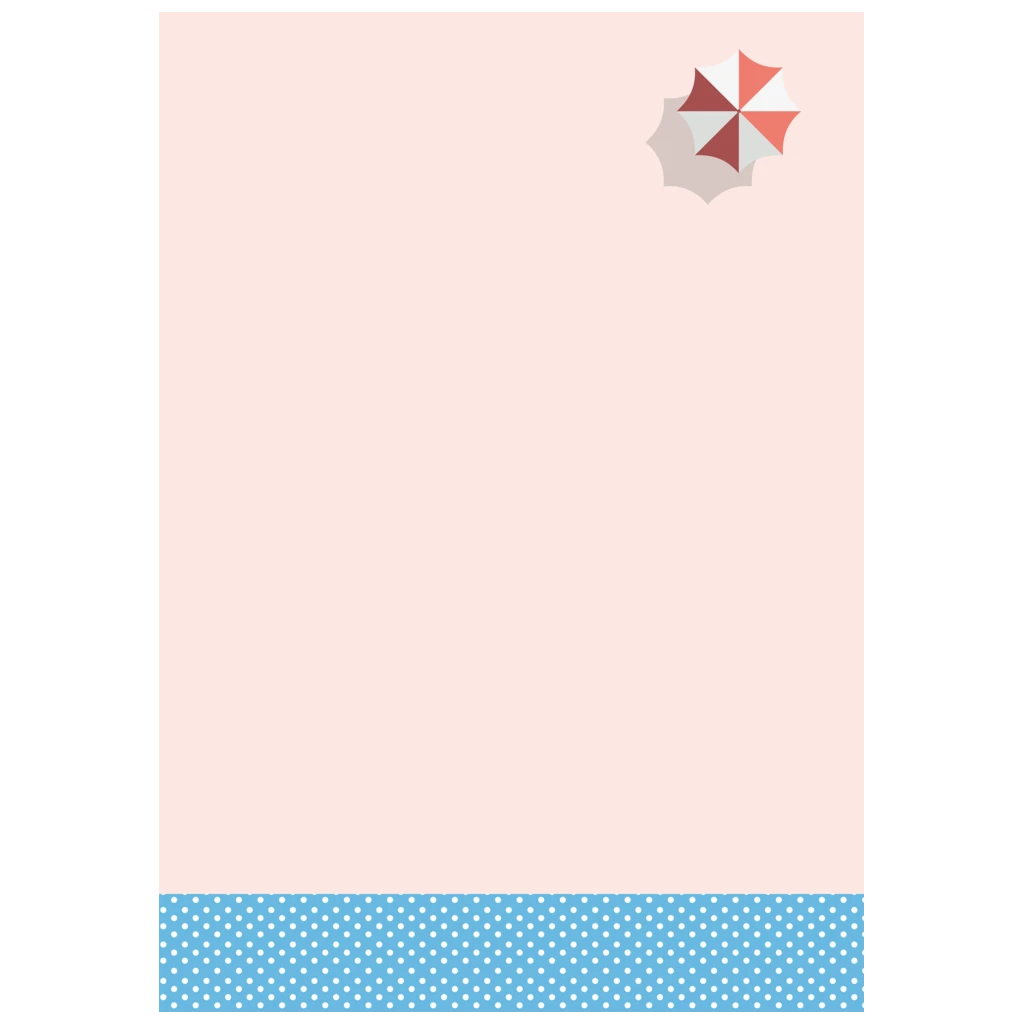 Noteringsblock Colours of Holiday med magnet | A6, blank, 50 blad / 100 sidor
