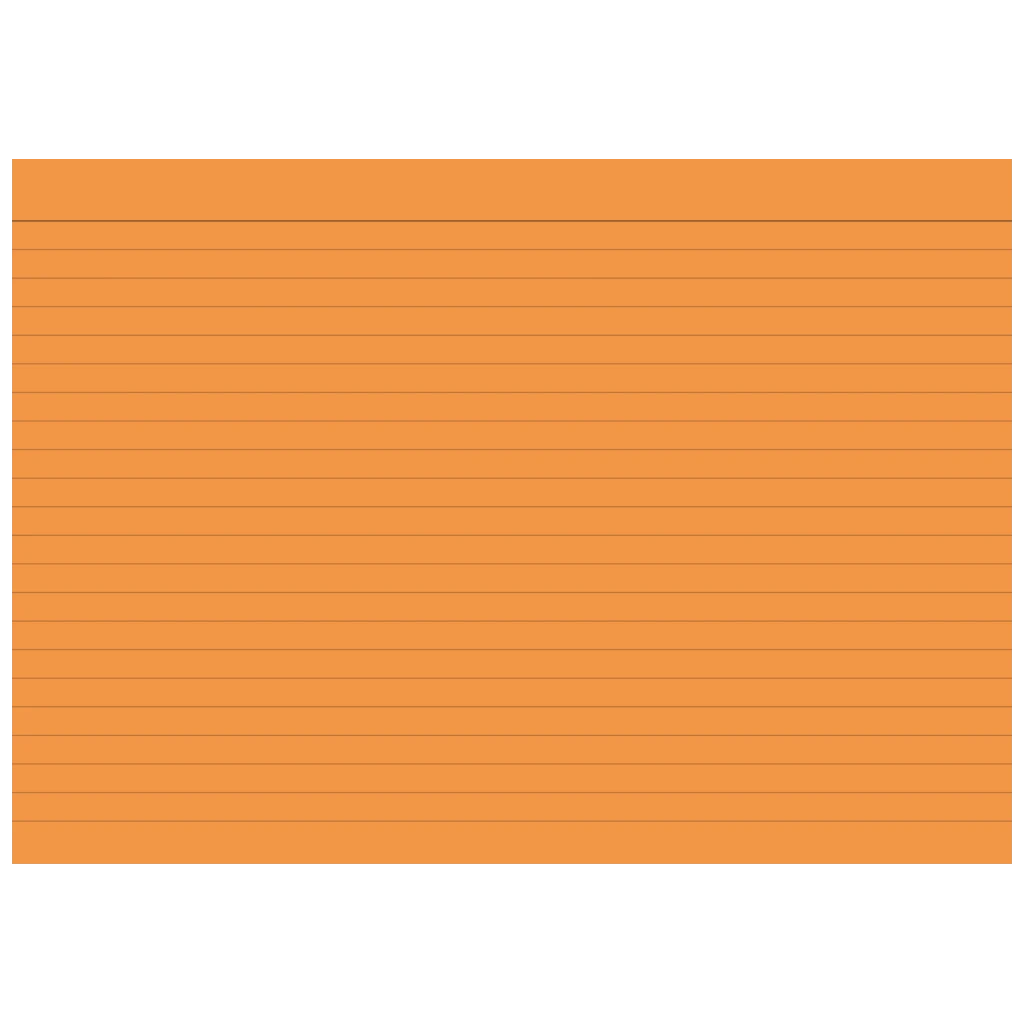 Indexkort | 210×148 mm, A5, linjerat, orange, 100 styck