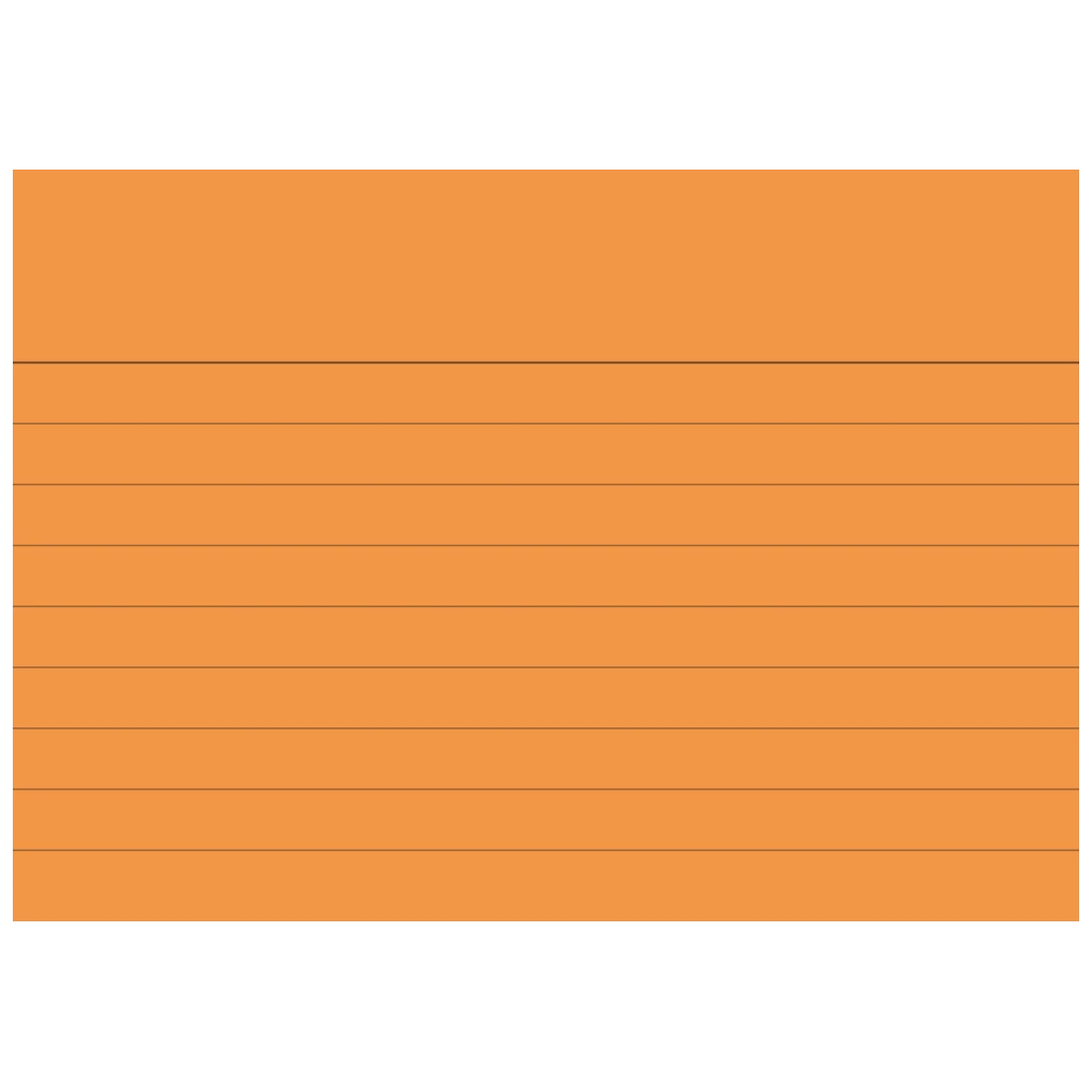 Indexkort | 105×74 mm, A7, linjerat, orange, 100 styck