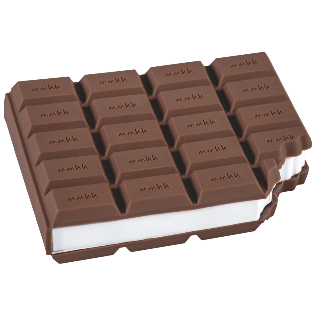 Notisar “Choklad” | 100 blad, vit/brun