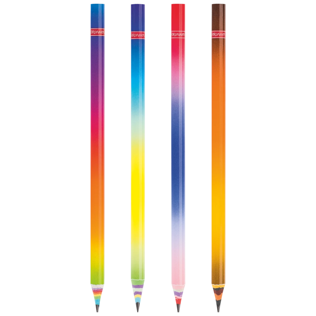 Blyertspenna “Rainbow Paper” | HB, runt, sorterat