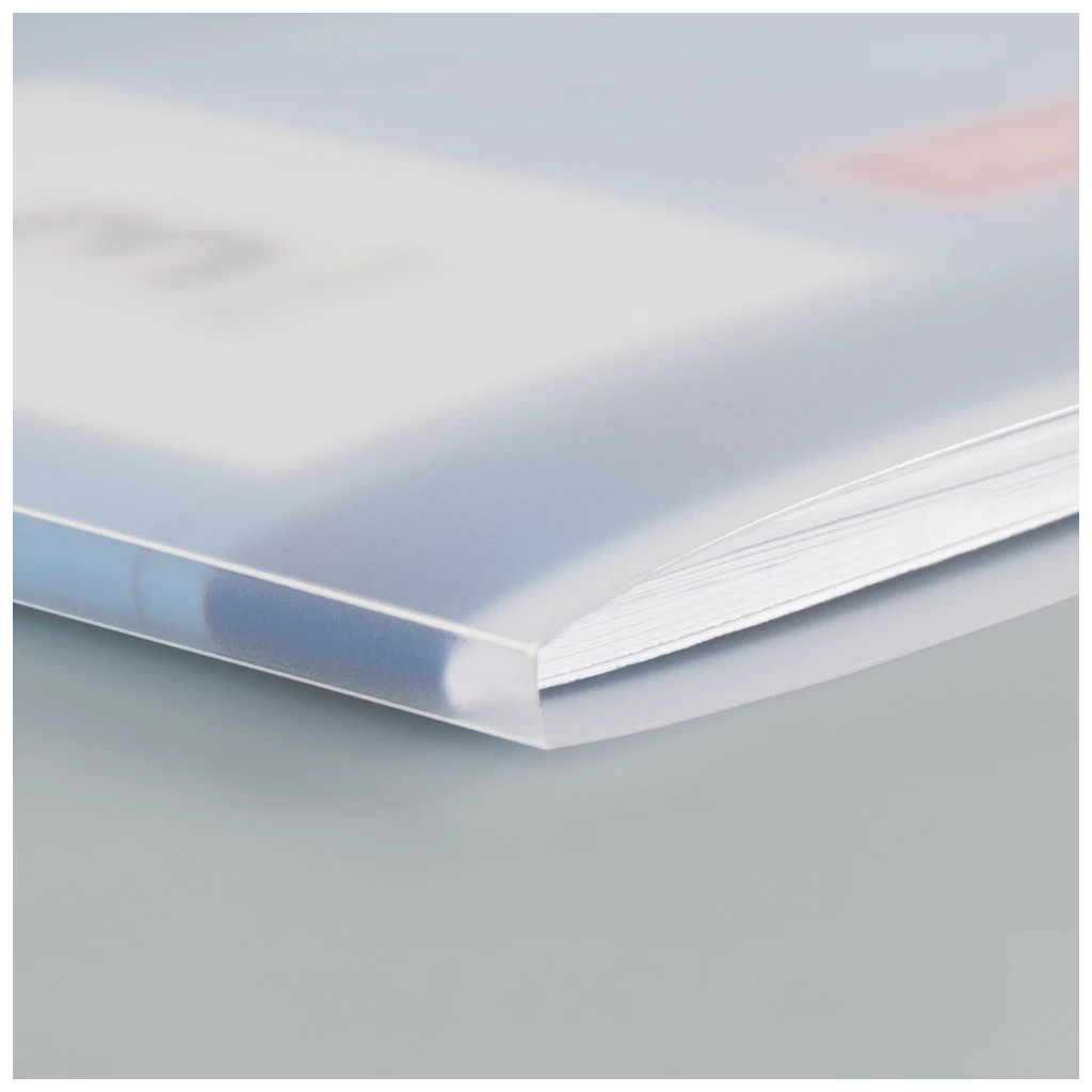 Omslag till broschyr FACT!pp | 153×223 mm, A5, vit/genomskinlig