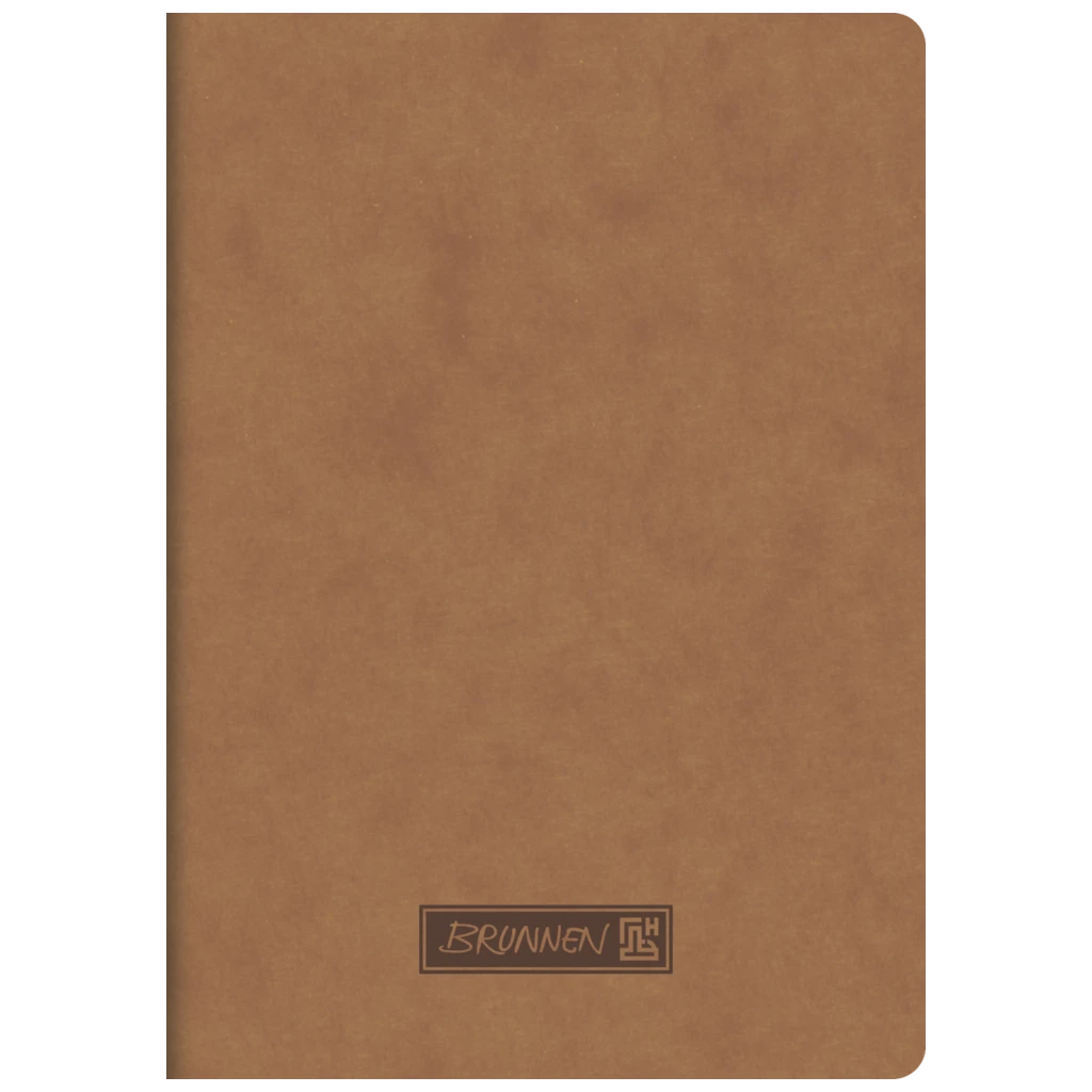 Broschyr Premium FACT!plus | A6, dottad, 40 blad / 80 sidor, brun