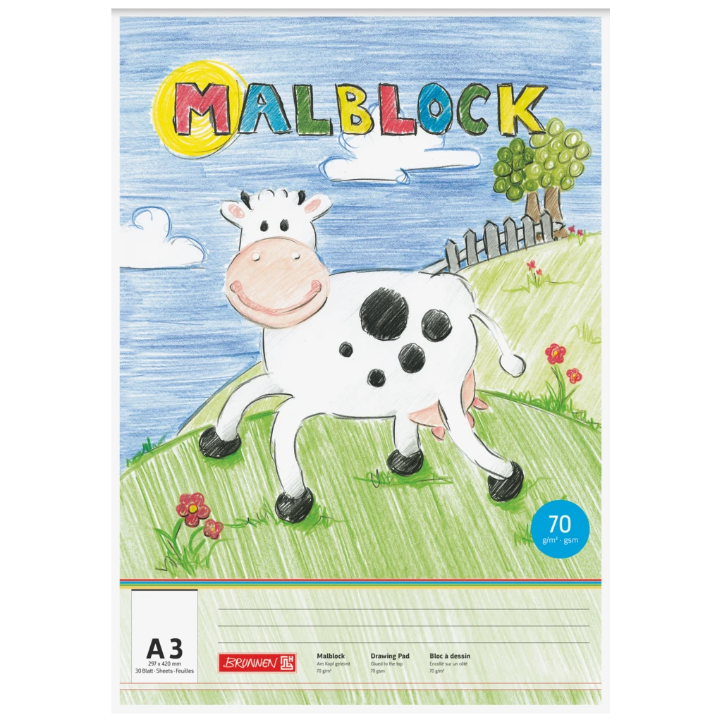 Målarblock | A3, 30 blad, mångfärgad