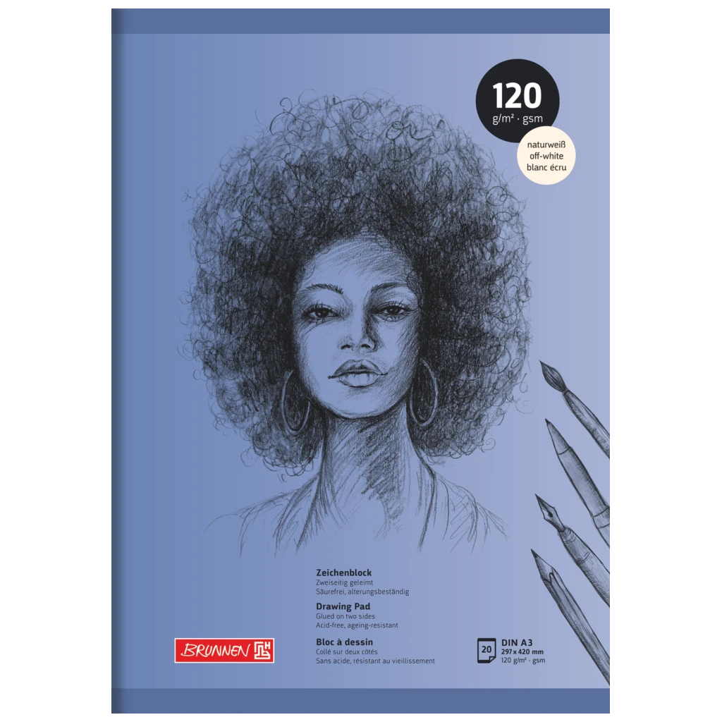 Skissblock | A3, 20 blad, blå