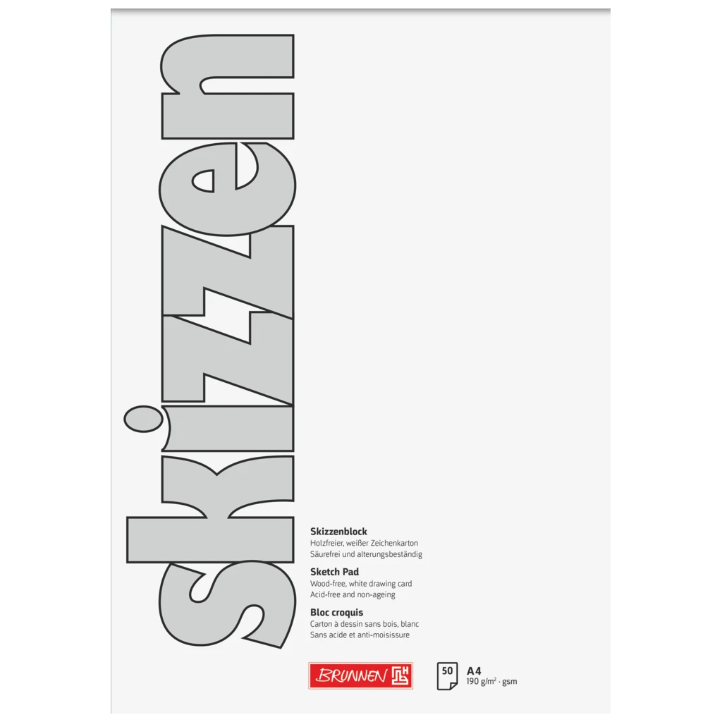 Skissblock | A4, 50 blad, vit